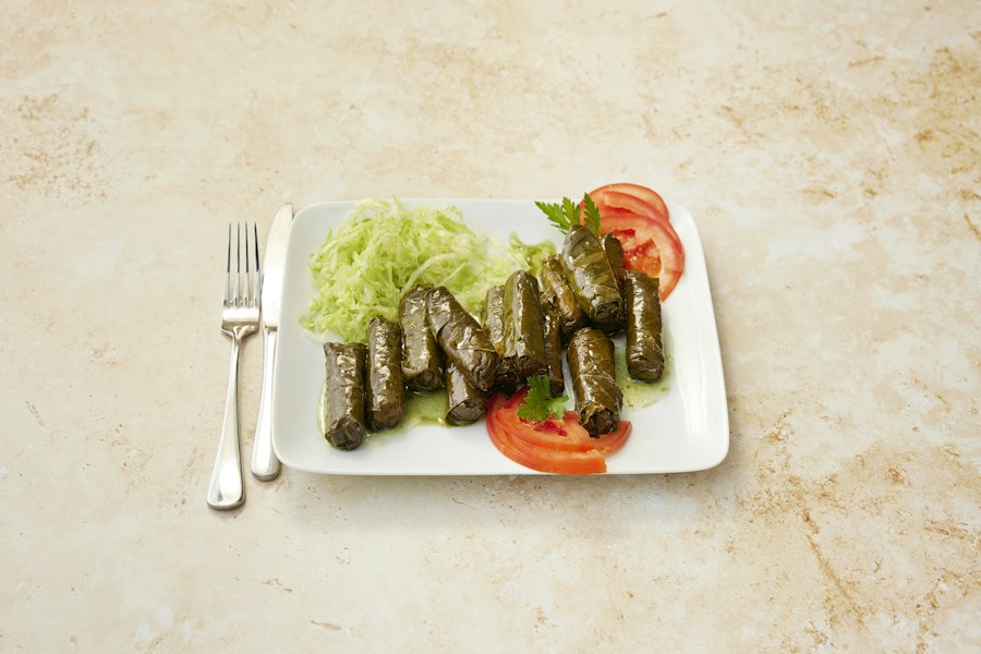 Zeytinyağlı yaprak sarma tabağı